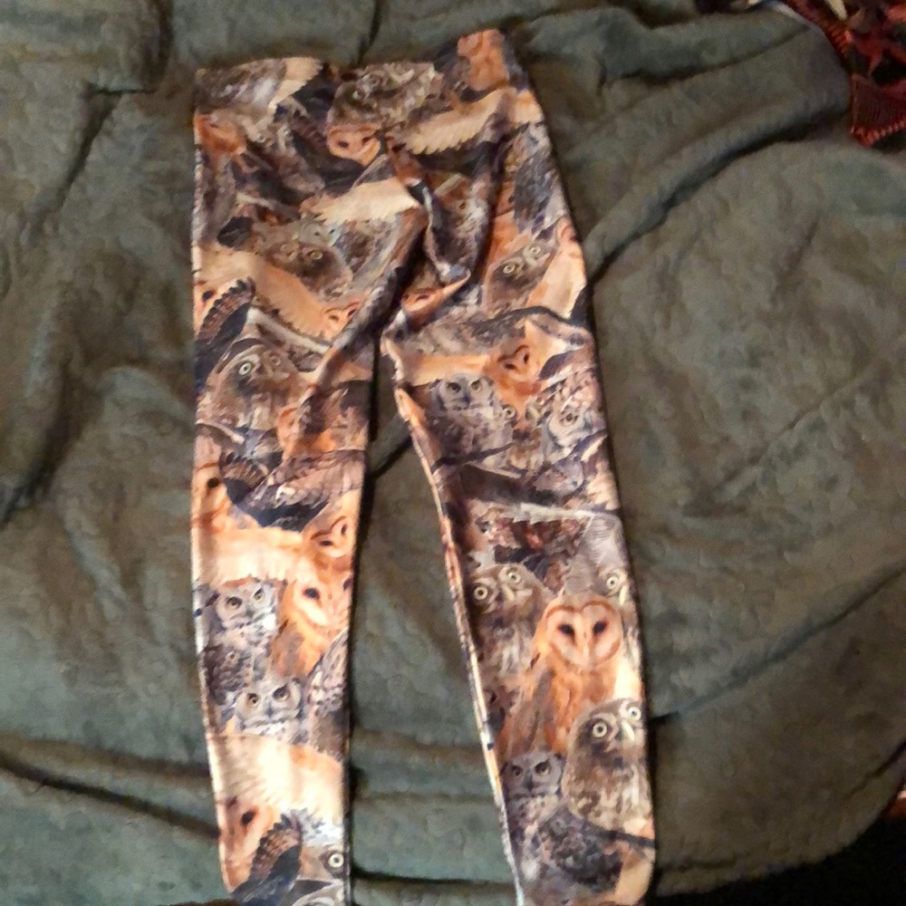 Blackmilk camo owl leggings